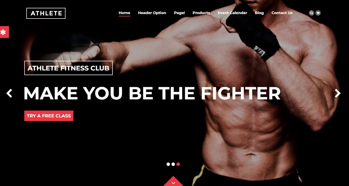 Athlete Fitness Gym and Sport WordPress Theme