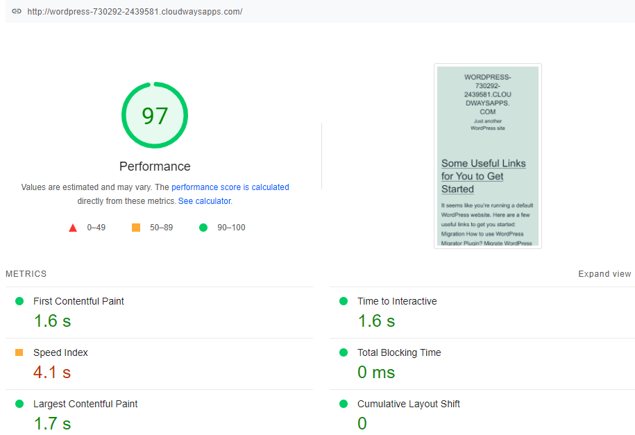 Cloudways Staging Site Mobile Test