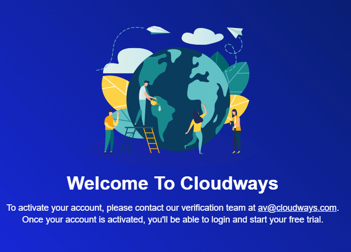 Cloudways Verification Start Free Trial