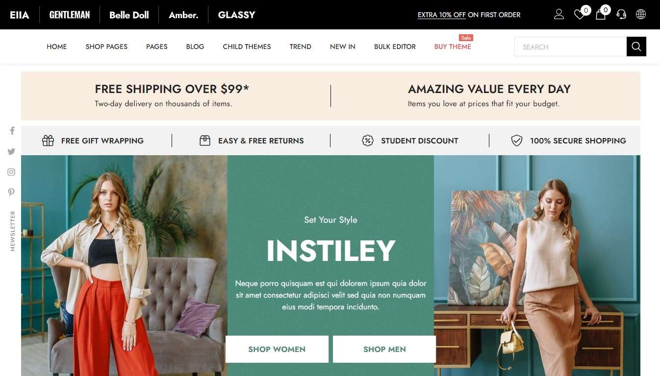 Ella - Fashion Multipurpose Shopify Sections Theme