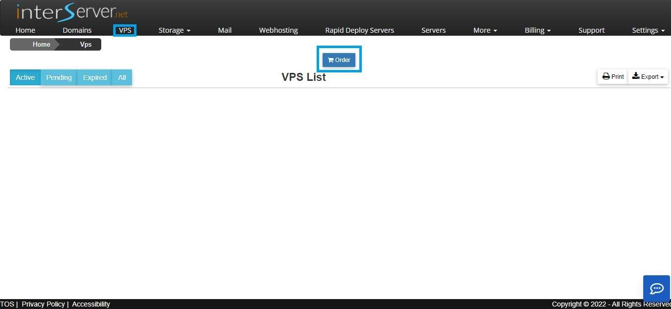 Interserver VPS Then Order