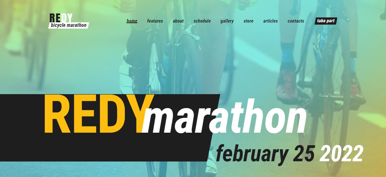 Redy Marathon & Running Sports WordPress Theme