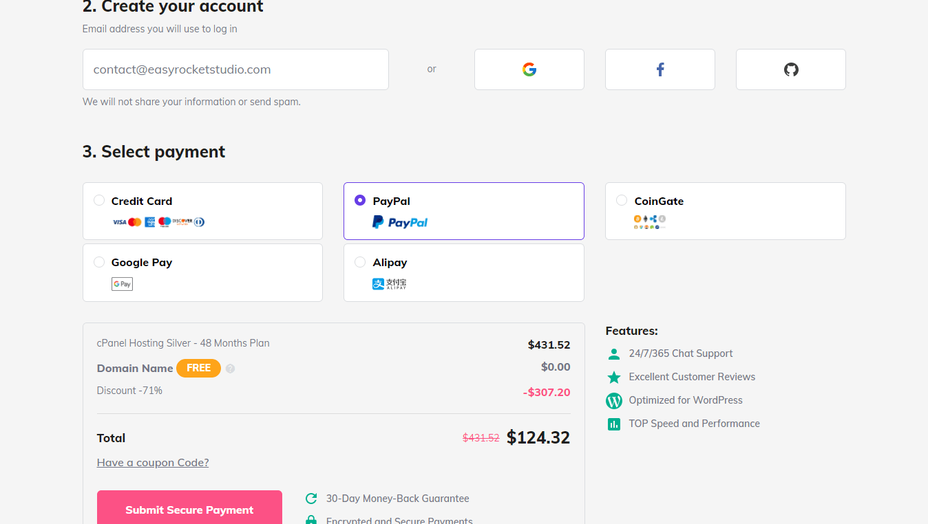 Hostinger Payment Options