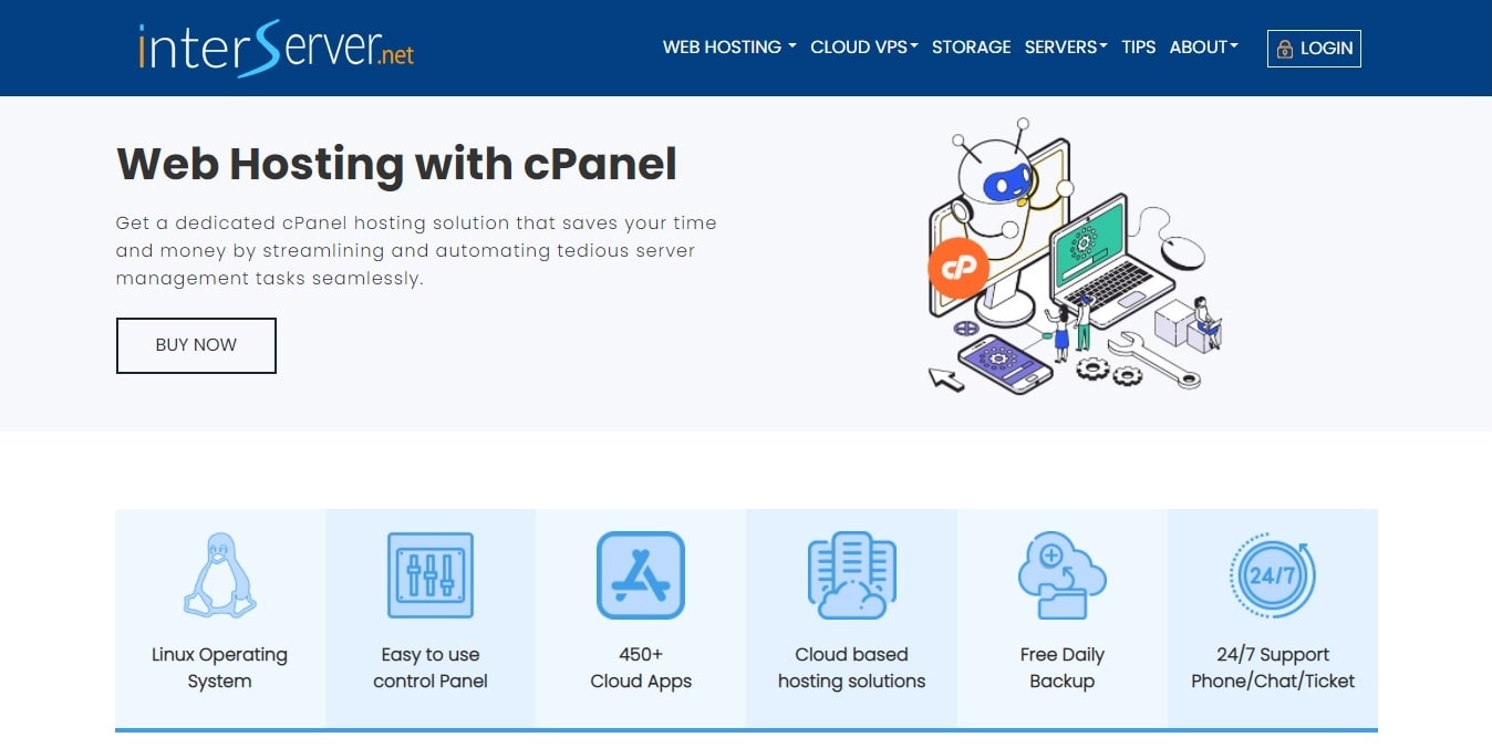 InterServer cPanel Web Hosting