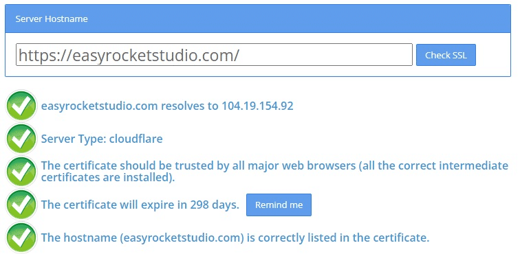 SSL Checker Information