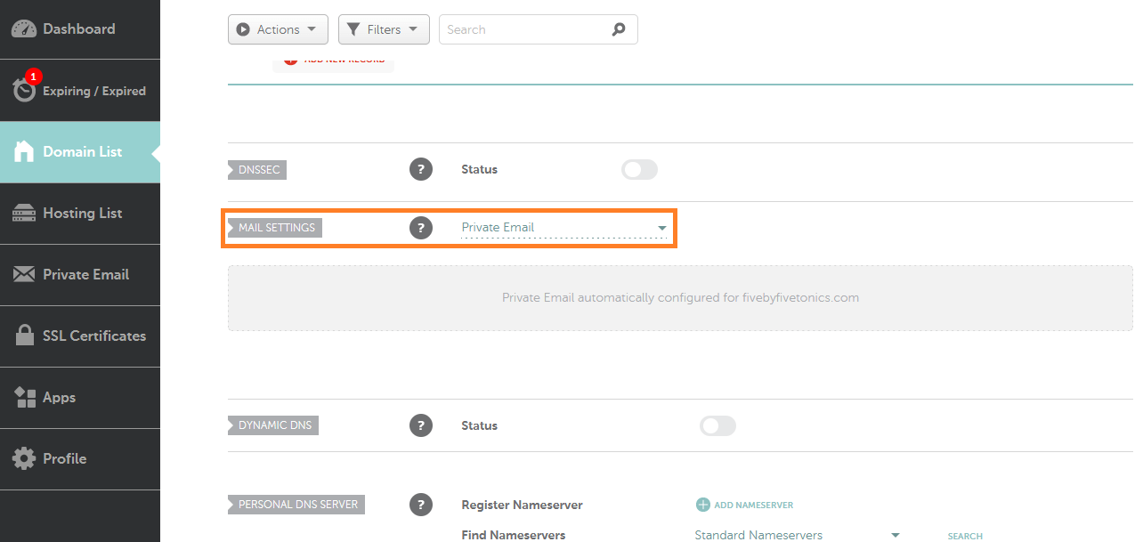 Namecheap Private Email Configuration