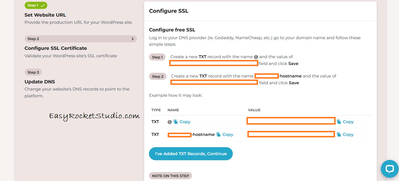 Rocket.net Configure SSL Certificate