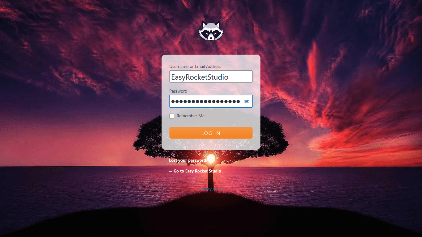 Customize Login Page Final Result