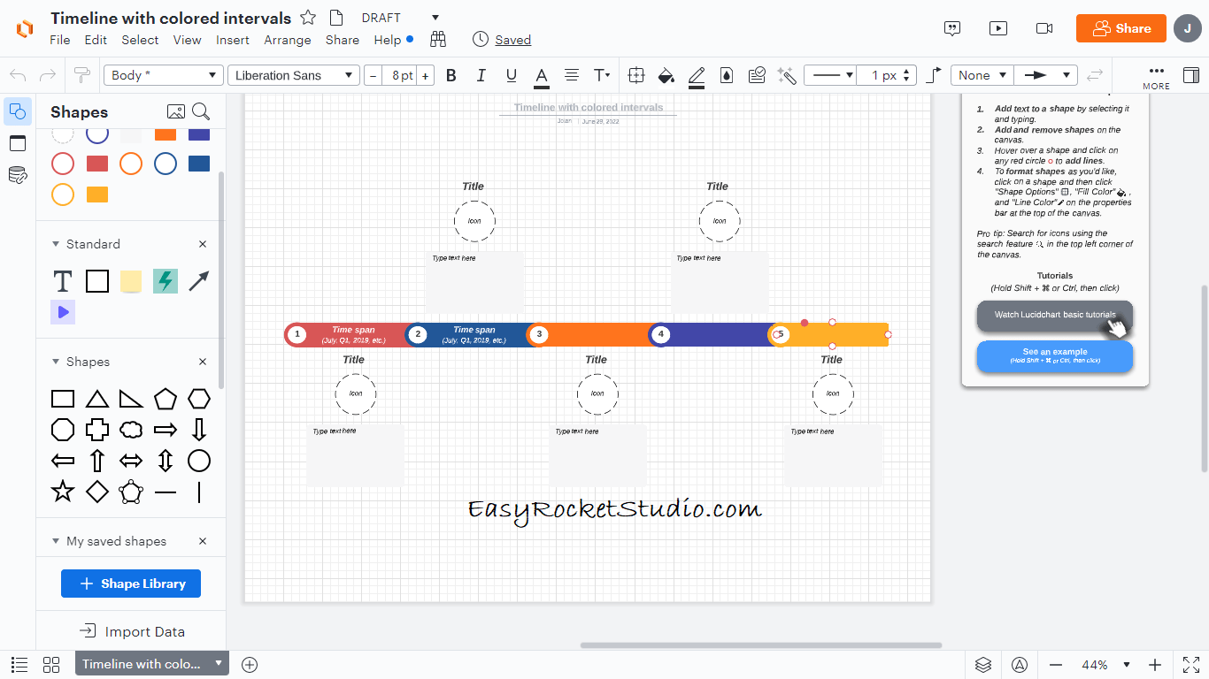 Lucidchart Timeline Editor