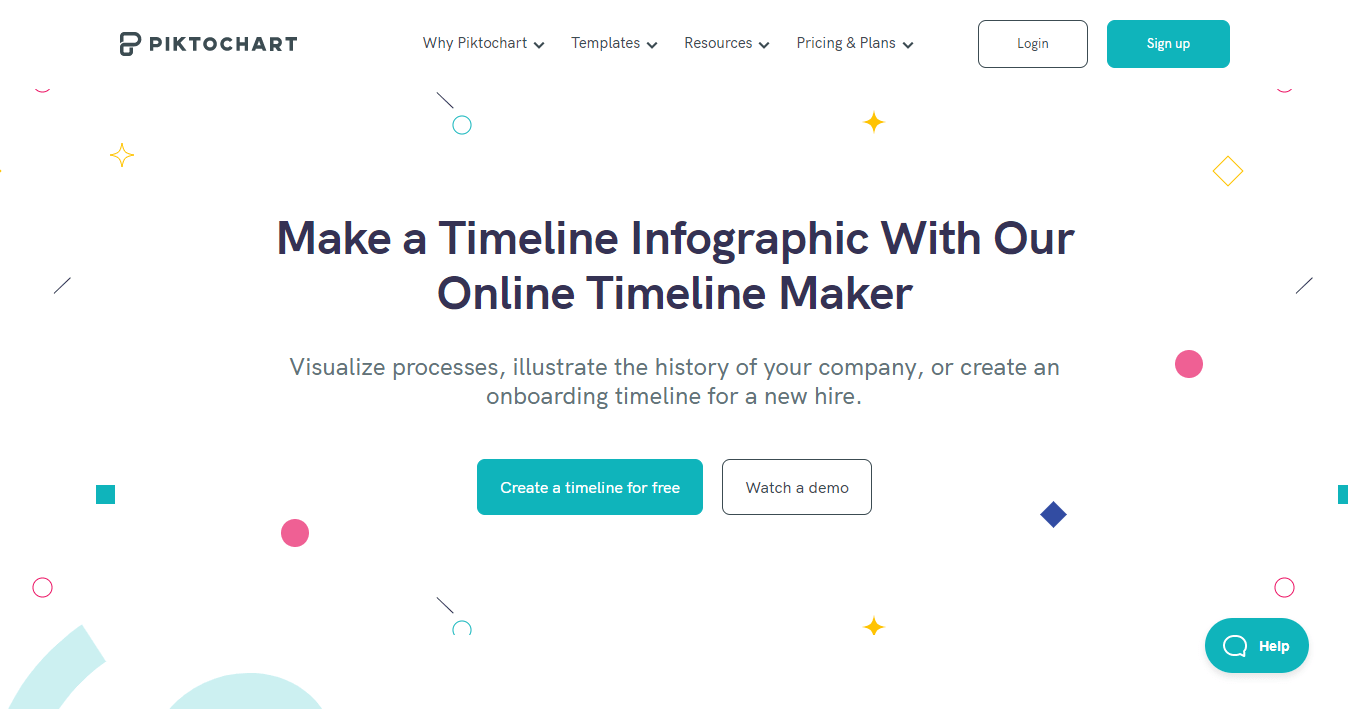 Piktochart Online Timeline Maker